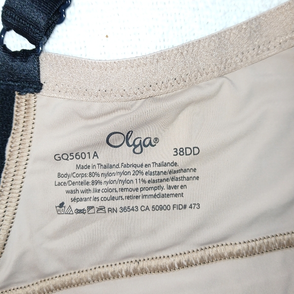 NWOT Sz.38DD Womens Olga Lace Escape Wire Free Bra - Picture 7 of 7